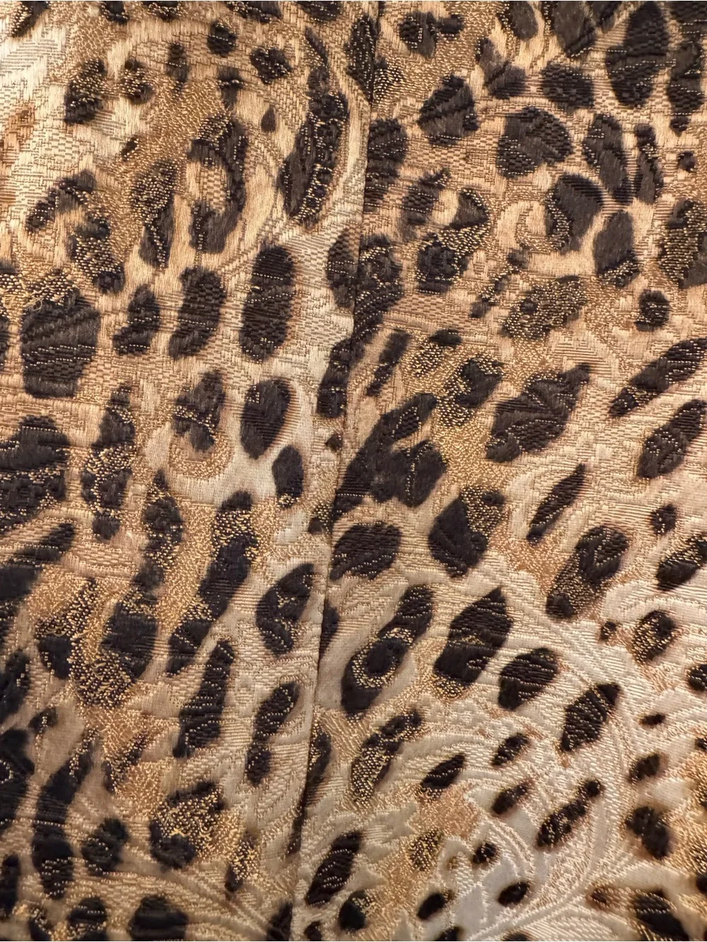 Leopard Print Cropped Jacket with Faux Fur Cuffs - Picture 5 of 6